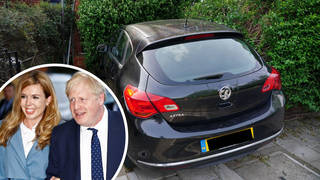 A car has crashed into a townhouse owned by Boris Johnson and his wife Carrie