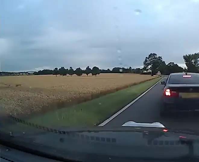 Dash-cam captures the chase in Suffolk