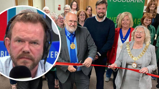 'What the hell?': James O'Brien skewers Dartford Council leader over food bank photo