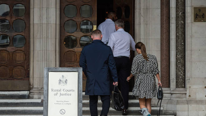 Wayne Rooney accompanied his wife to court