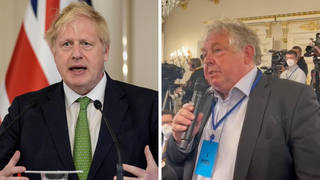 Boris Johnson was asked a question by LBC's Nick Ferrari at a press conference in Finland