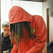 Brittney Griner leaves a courtroom after a hearing in Khimki, just outside Moscow, Russia