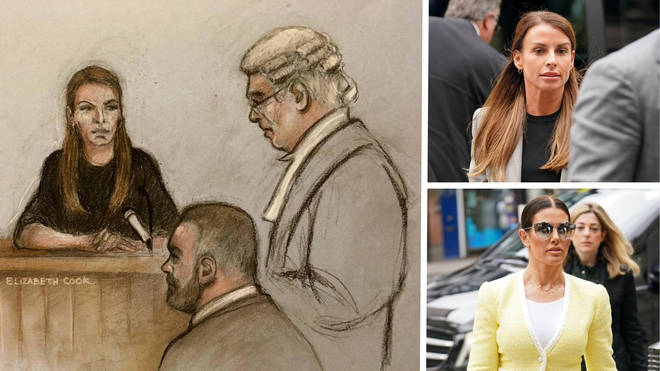 Coleen Rooney's cross examination continued at the High Court on Monday.