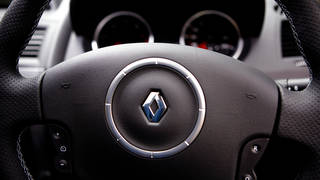The steering wheel of a Renault Sport Special