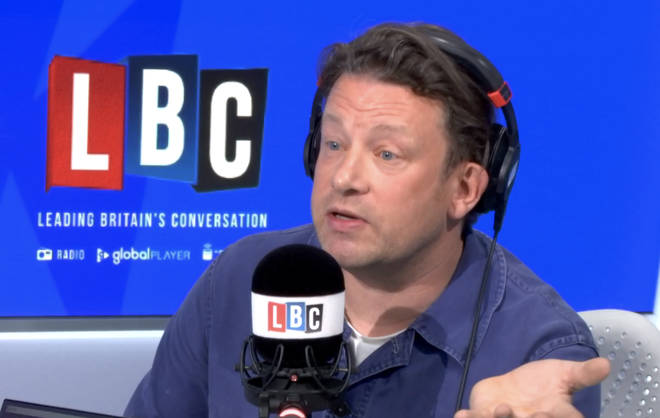 Jamie Oliver spoke to James O'Brien on LBC today