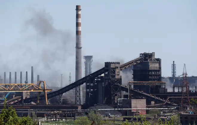 Russia on Tuesday called the removal of hundreds of Ukrainian fighters, including wounded men on stretchers, from the vast Azovstal steel plant in Mariupol, a mass surrender.