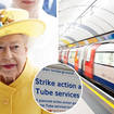 The Queen's Jubilee is set to be disrupted by a Tube strike.