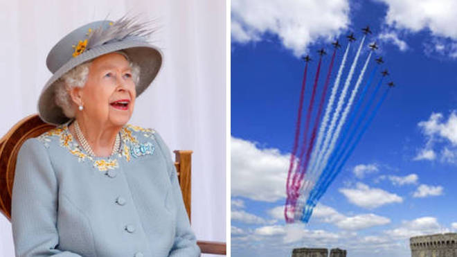 The flypast will mark 70 years on the throne for the Queen.