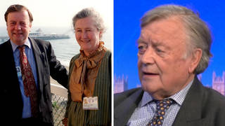 Ken Clarke and his wife Gillian (pictured).