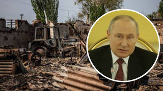 The Kremlin has been accused of deliberately destroying Ukraine's farming equipment