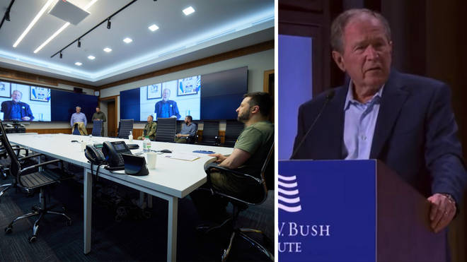George Bush made a blunder during a speech confusing Ukraine with Iraq