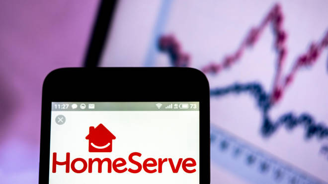 HomeServe logo on an app