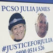 The plaque dedicated to Julia James.