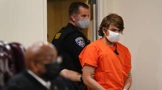Payton Gendron is led into the courtroom for a hearing at Erie County Court in Buffalo, New York