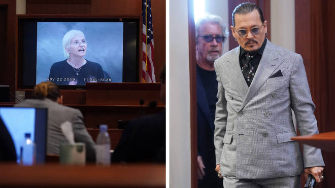 Ellen Barkin's recorded testimony from 2019 was played in court on Thursday