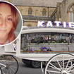 More than 200 people wearing purple gathered to say their final goodbye to Katie Kenyon