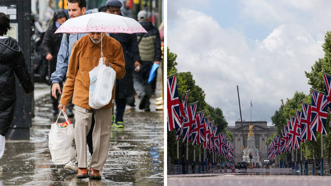 The UK will be wet and windy next week, but forecasters are cautiously optimistic about the Queen's Platinum Jubilee weekend