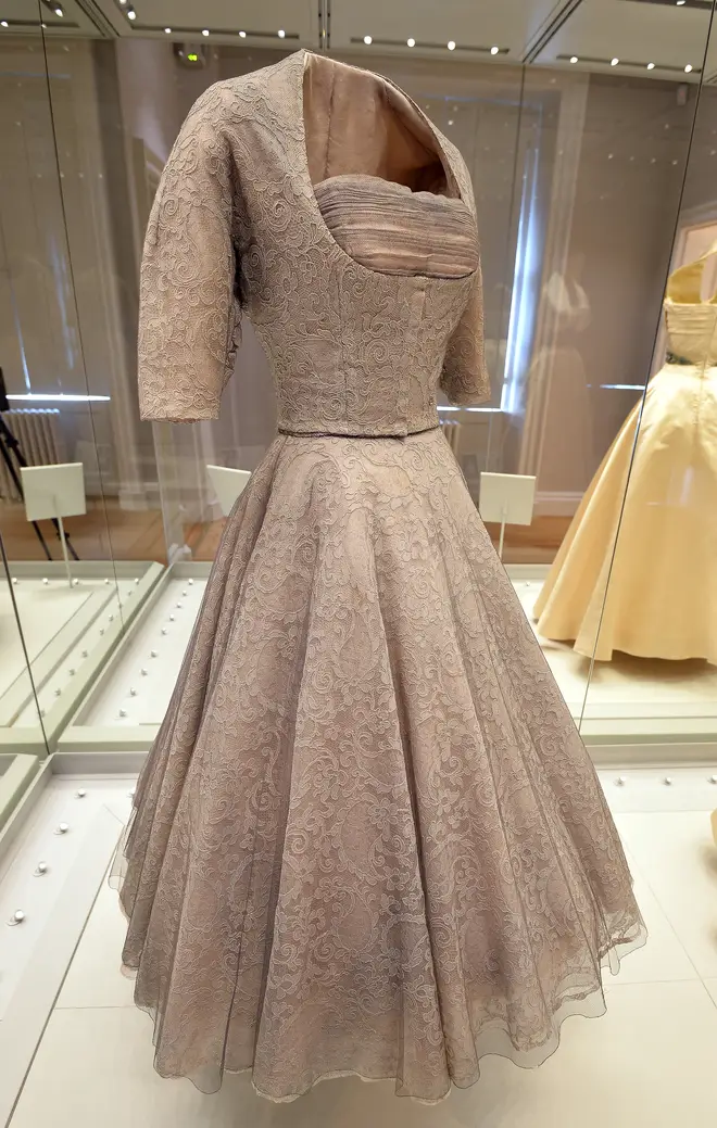 A dress worn by Princess Margaret in 1952