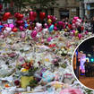 Flowers and tributes left in St Ann's Square in Manchester, folllowing the Manchester Arena terror attack