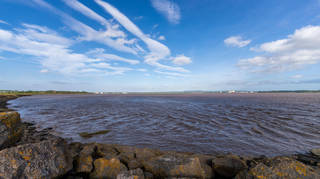 Human remains were found in the River Severn (file image)