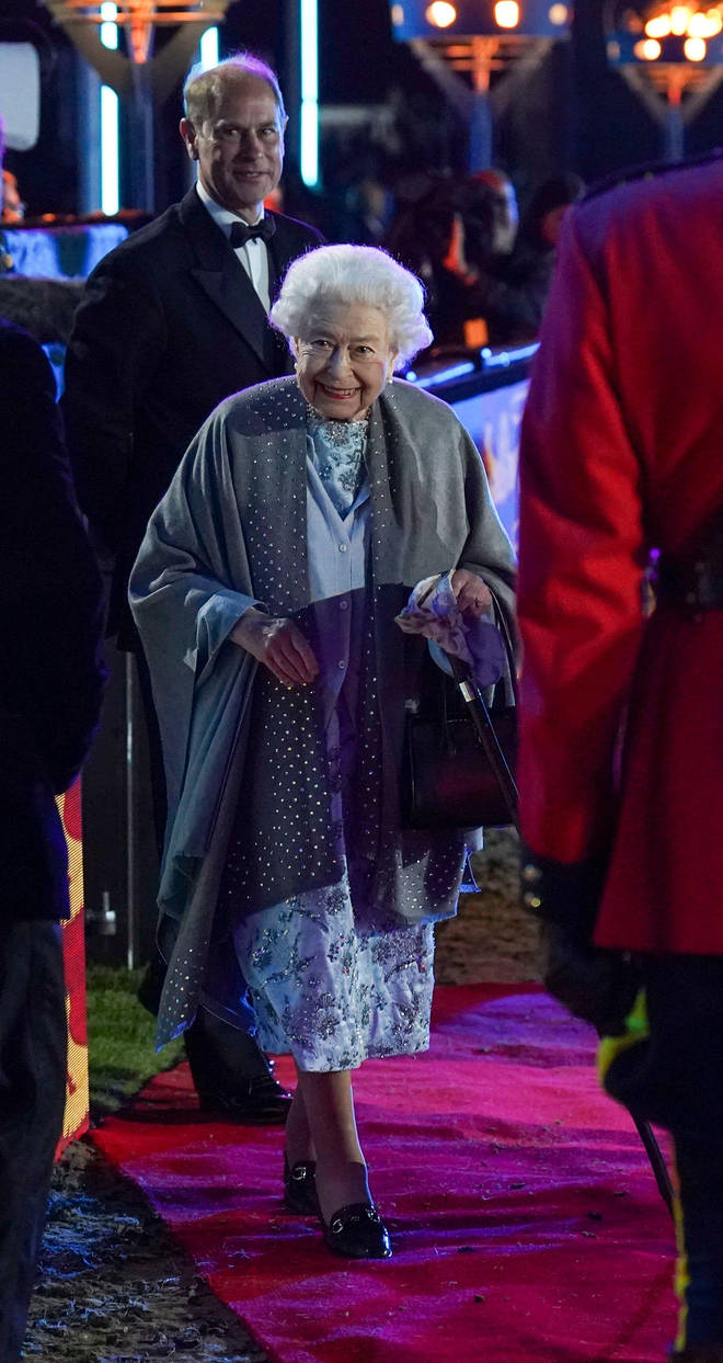 The Queen arrives at the Royal Windsor Horse Show.