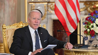 US President Joe Biden meets Japan’s Prime Minister Fumio at Akasaka Palace State Guest House in Tokyo