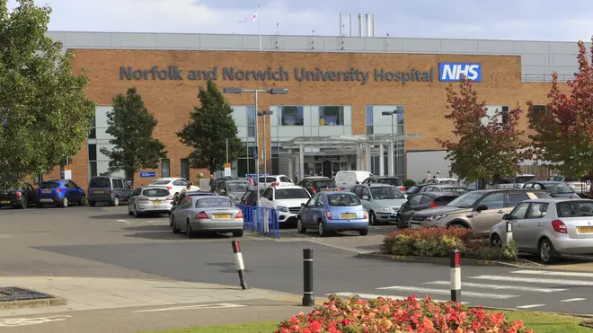 Norfolk and Norwich University Hospital carpark.