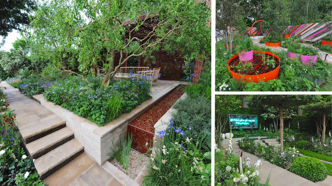 The Chelsea Flower Show has returned to its traditional May slot with gardens focusing on wildlife, wellbeing and floral displays to mark the Platinum Jubilee.  	