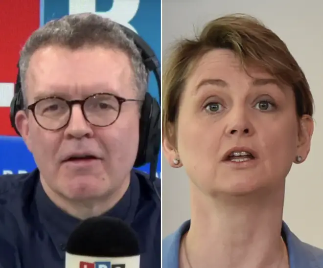 Tom Watson and Yvette Cooper