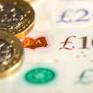 Pound coins and banknotes