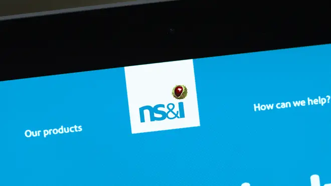 The NS&I logo on a tablet