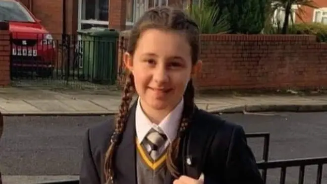 Ava White, 12, was stabbed to death in Liverpool city centre.