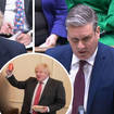 Boris Johnson and Sir Keir Starmer clashed at PMQs after Sue Gray's report came out