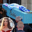 Mourners watched on as Bobbi-Anne McLeod's coffin was brought to church