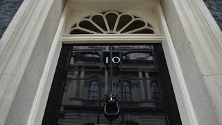 The front door of 10 Downing Street
