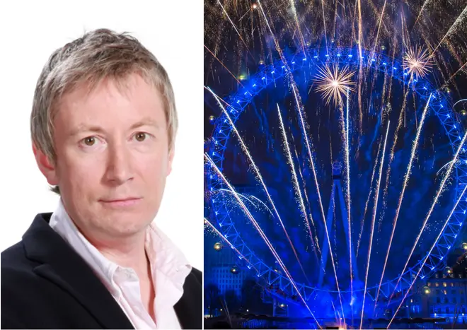 Nick Abbot had a lively interview over the New Year's fireworks