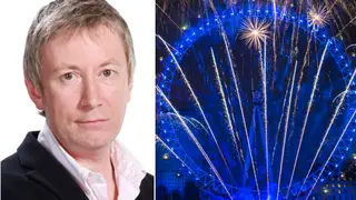 Nick Abbot had a lively interview over the New Year's fireworks