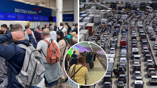 Passengers reported chaotic scenes at Gatwick today and there have been warnings of long queues at Dover