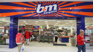 B&M has around 1,100 stores in the UK and France (Paul Faith/PA)