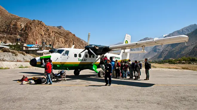 Twin Otters are commonly used in Nepal