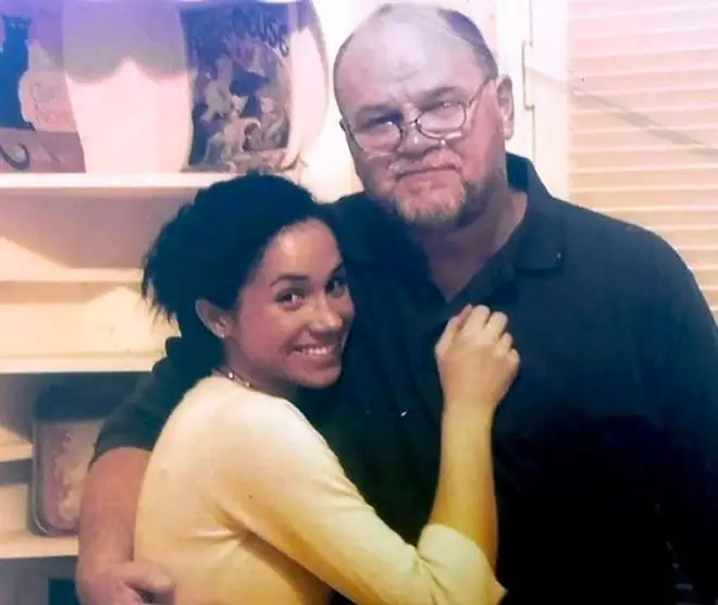 Meghan with father Thomas