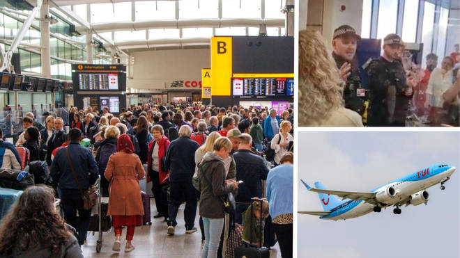 Chaos at Britain's airports.
