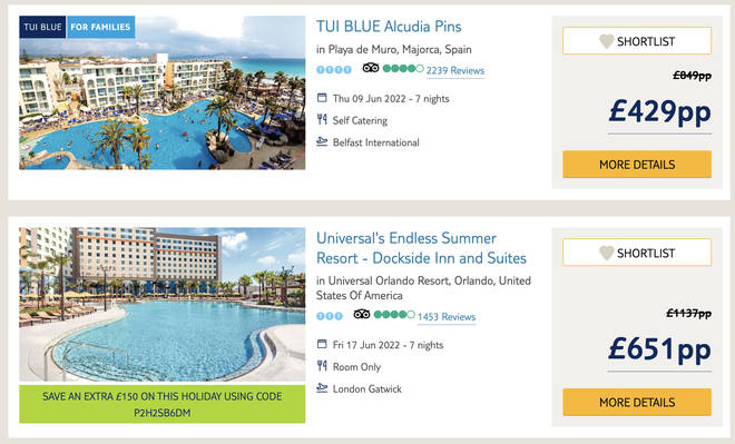 As of 3pm, TUI was still selling a seven-night self-catering Palma de Mallorca holiday for a family of four (two adults, two children) including flights for £429.