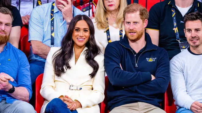 Prince Harry and Meghan are set to arrive in the UK today ahead of the Platinum Jubilee weekend.
