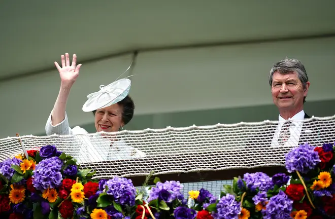 The Princess Royal and Sir Timothy Laurence on Derby Day