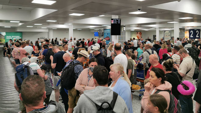 Travelers have to wait hours for their luggage