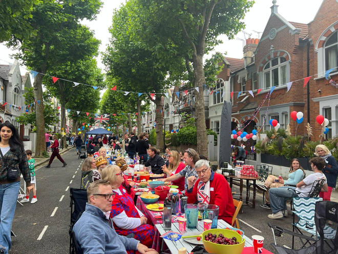 A street party in Fulham