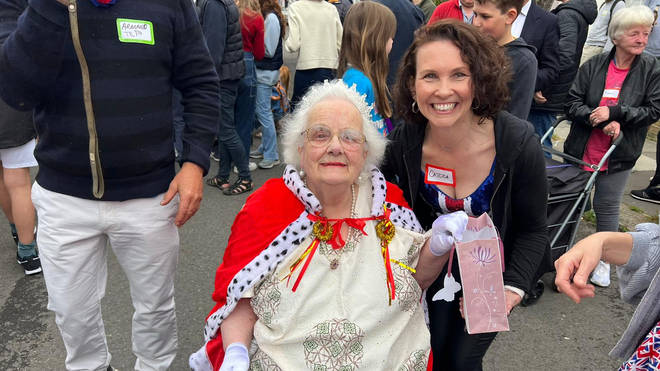 One attendee, 81-year-old Marguerite Lewis, was dressed as the Queen