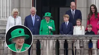 The Queen appeared on the balcony of Buckingham Palace