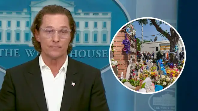 Matthew McConaughey called for change during his White House speech.
